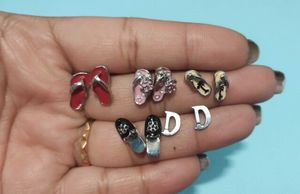 Funky Ear Studs (Slippers, 'D'Initial & Fish Tail)