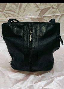 Combo Of Two Luxury Black Leather Handbags