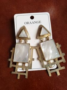 Statement Mother Of Pearl Earrings