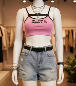 Black Pink Korean Top