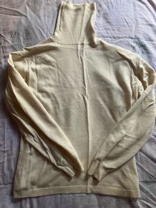Cream Turtleneck Sweater