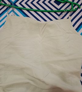 Sea Green Cute Top With Chain Strap