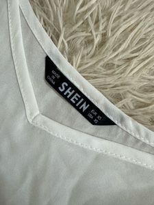 White Cold Shoulder Top
