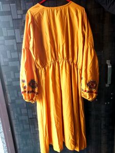 Cute Yellow Dress For Women