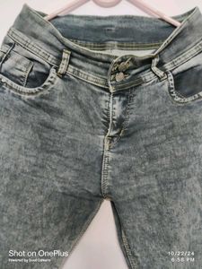 Acid Wash Denim Jeans