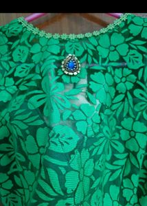 Green Designer Blouse
