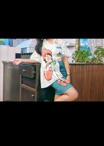 Pretty Shirt Type Dress For Women