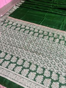 Green Banarasi Pure Silk Saree