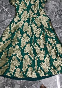 Anarkali Green Kurti