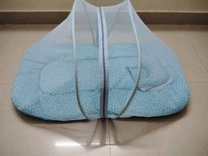Baby Bed with Mosquito Net - Like New