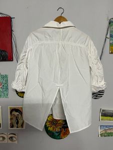 White Collared Button-Up🤍