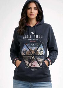 Snow Polo Graphic Hoodie