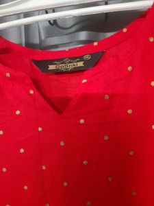 Gosriki Red Kurti Xxl Size