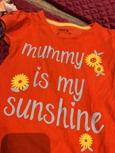 2-3 Year Old Top For Girl-three Tshirts