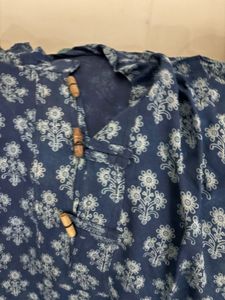 Floral Print Short Kurta For men
