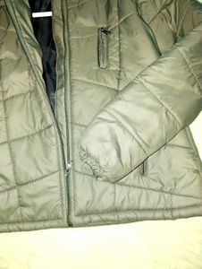 Olive Green Puffer Jacket
