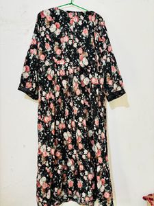 Black Floral Anarkali Kurta🌺✨