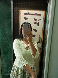 Crochet Knit Cardigan
