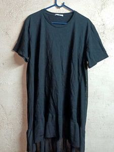 ZARA Oversized Mesh Top Long Black 🖤