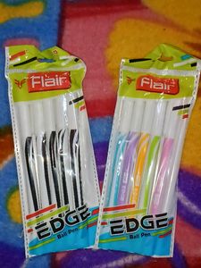 Stylish Flair Edge Ball Pen Blue &amp; Black Pack Of 2
