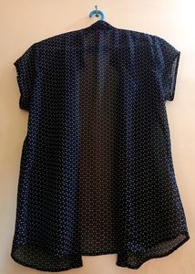 Women Black Printed Shrug