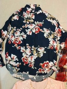 Multi Design Tops Cotton Good Condition