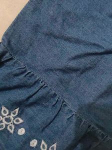 Denim Off-Shoulder Top