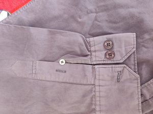 Men Formal Shirt Grey