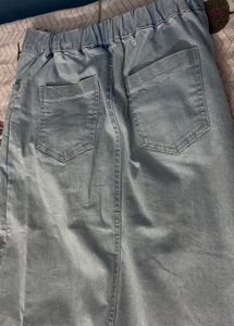 Korean Denim Strechable Skirt