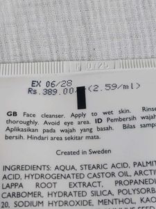 Oriflame North For Men Face Cleanser