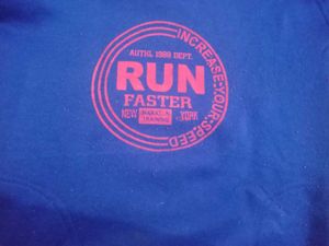Blue 'Run Faster' Hoodie
