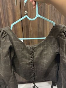 Checkered Crop Top