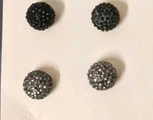 Sparkly Stud Earrings (Pack Of 2)