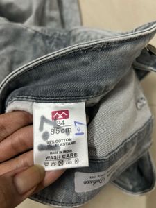 Stylish Grey Denim Jeans