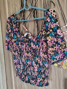 It Is A Beautiful Colourful Crop Top...