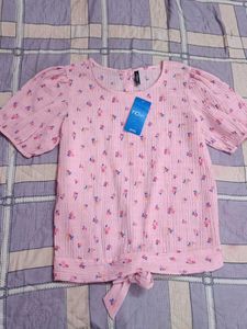 Floral Print Pink Top