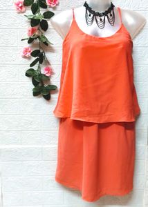 🎁Buy Two Get One Item Free🎁Orange Cami Dress