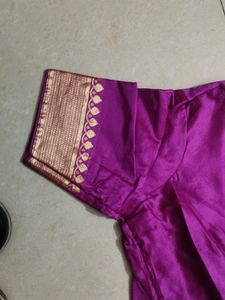 Last PriceWith Blouse Banarsi Sari Good👍