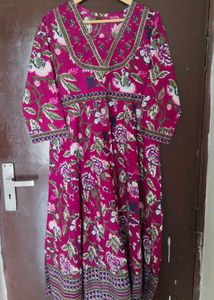 New Unused PureCotton Flared Anarkali Suit