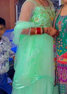 Elegant Mint Green Tulle Dress