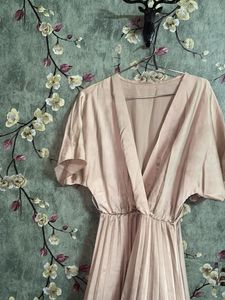 Satin Korean Nude Dress