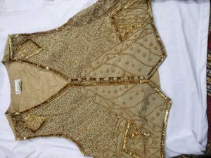 Selling Silk Crop Top Or Blouse With Heavy Work