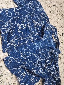 Blue Printed Top