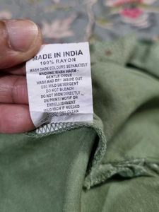 Light Sea Green Printed Kurta From Max