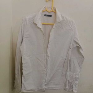 Pure Cotton White Shirt