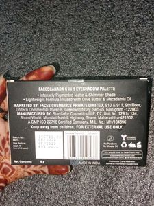 Faces Canada Eyeshadow Palette