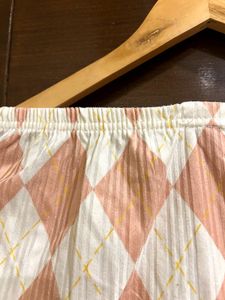Peach Diamond Pattern Top