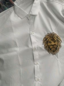 Pure White Embroidery Shirt