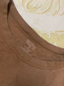 Brown Fashion Cut Top