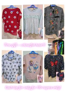 Set Of 6 Girls Tops Collection